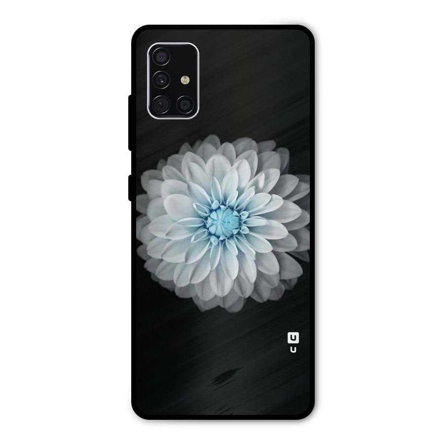 White Bloom Metal Back Case for Galaxy A51