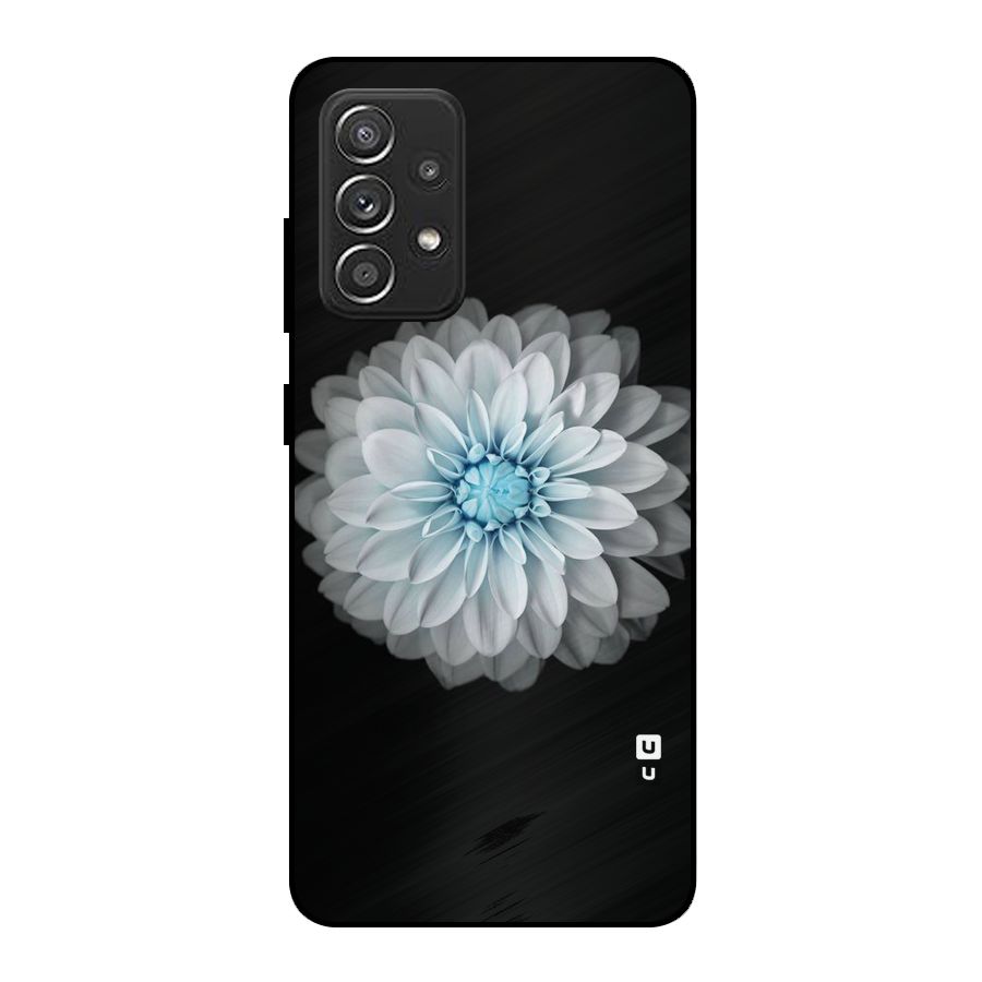 White Bloom Metal Back Case for Galaxy A52