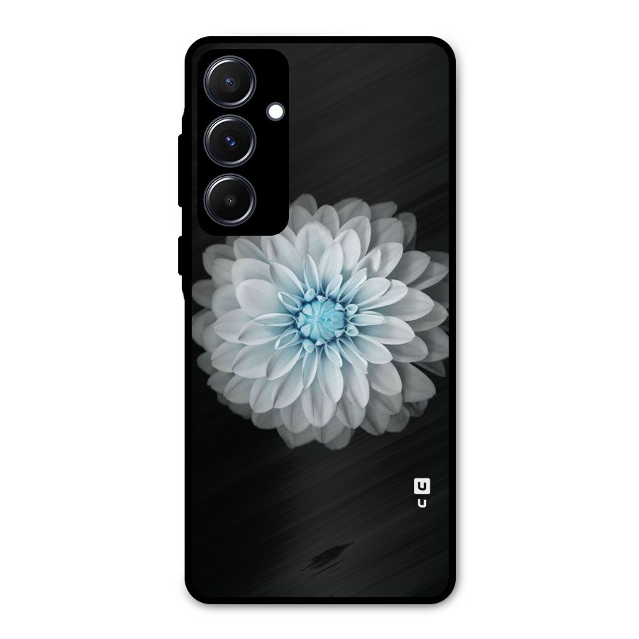 White Bloom Metal Back Case for Galaxy A55