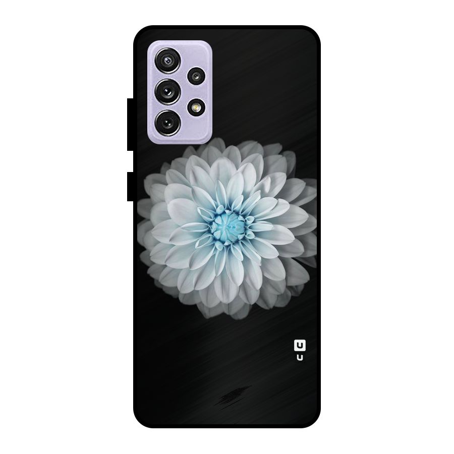White Bloom Metal Back Case for Galaxy A72