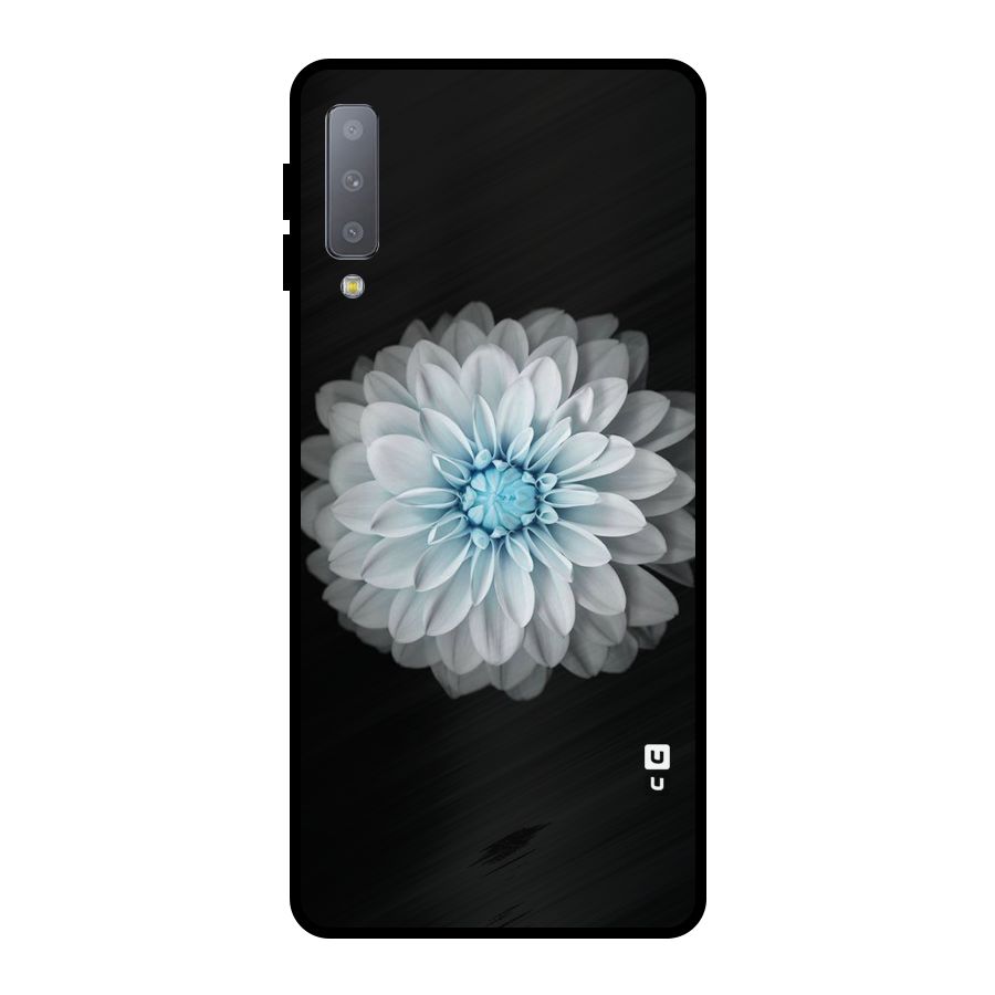 White Bloom Metal Back Case for Galaxy A7 (2018)
