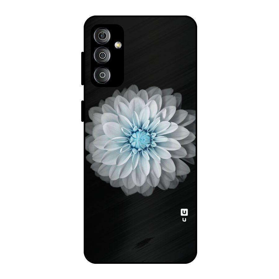 White Bloom Metal Back Case for Galaxy F23