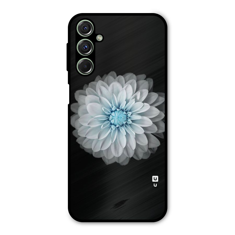 White Bloom Metal Back Case for Galaxy F34