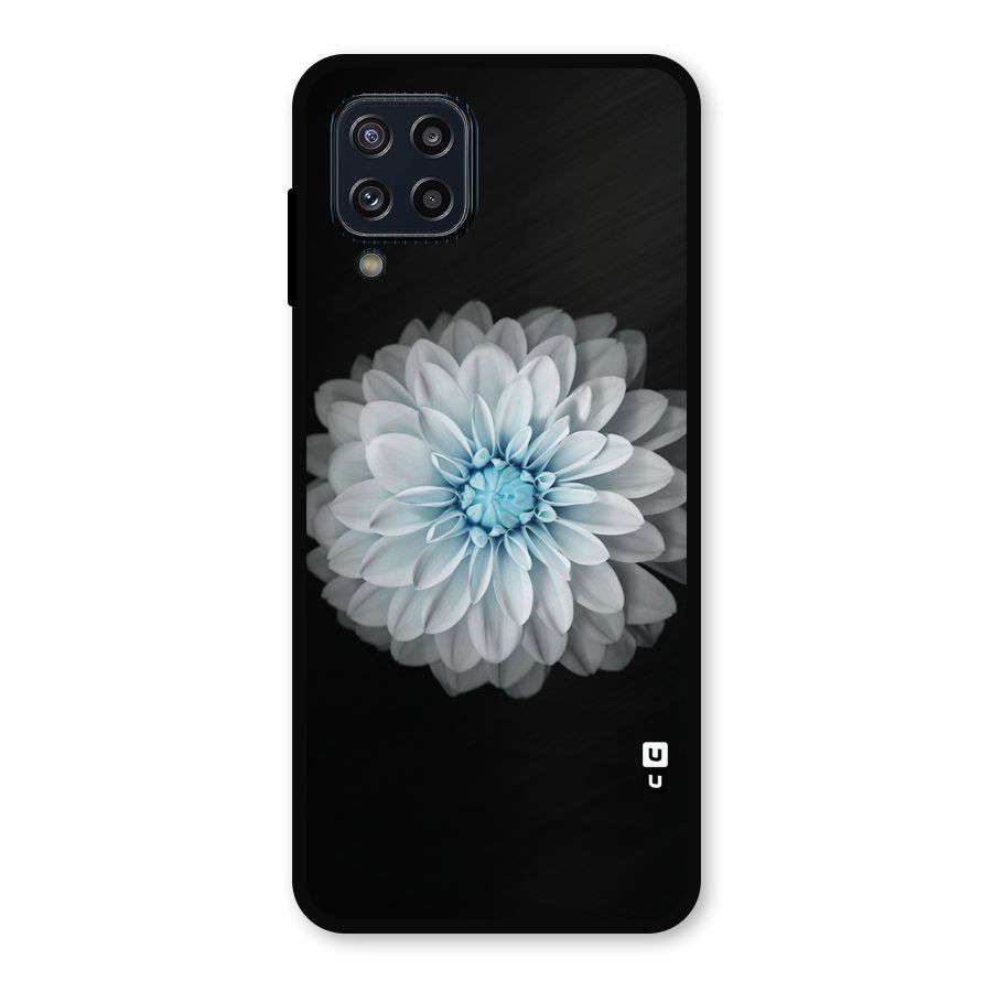 White Bloom Metal Back Case for Galaxy M32
