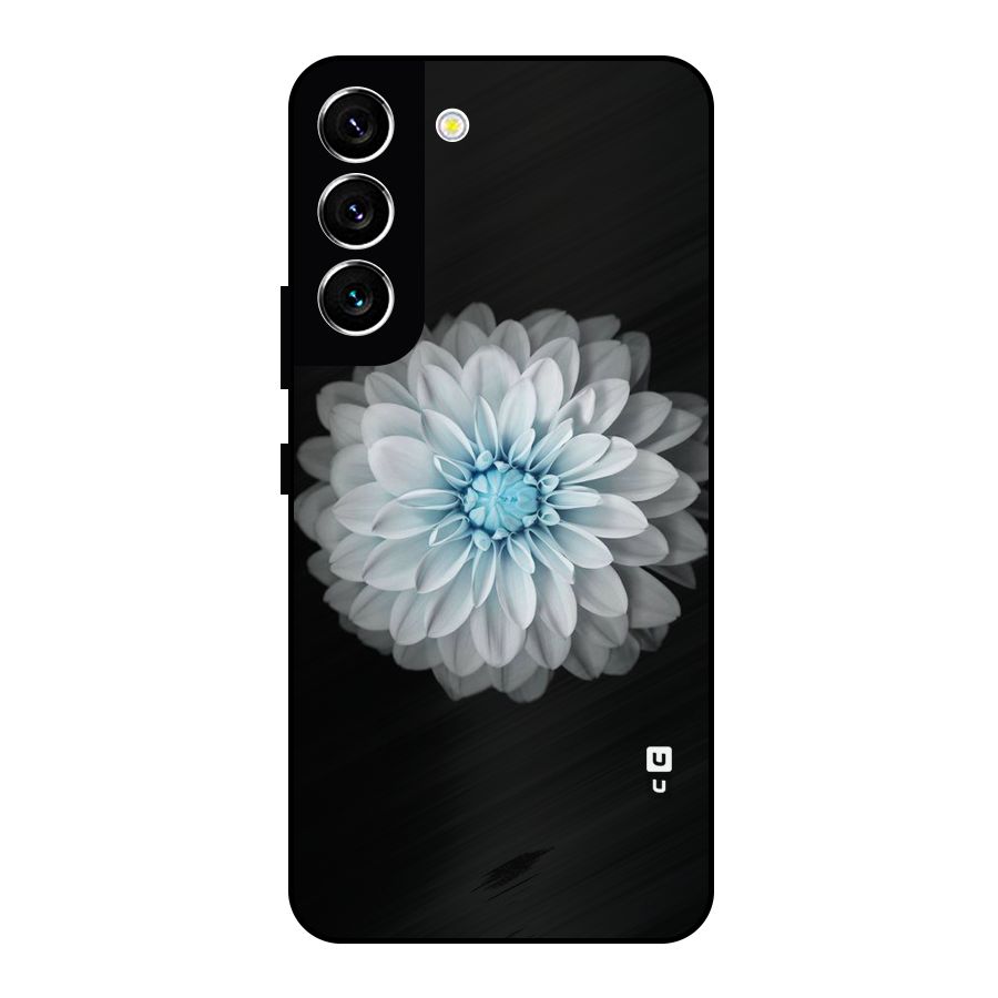 White Bloom Metal Back Case for Galaxy S22 5G