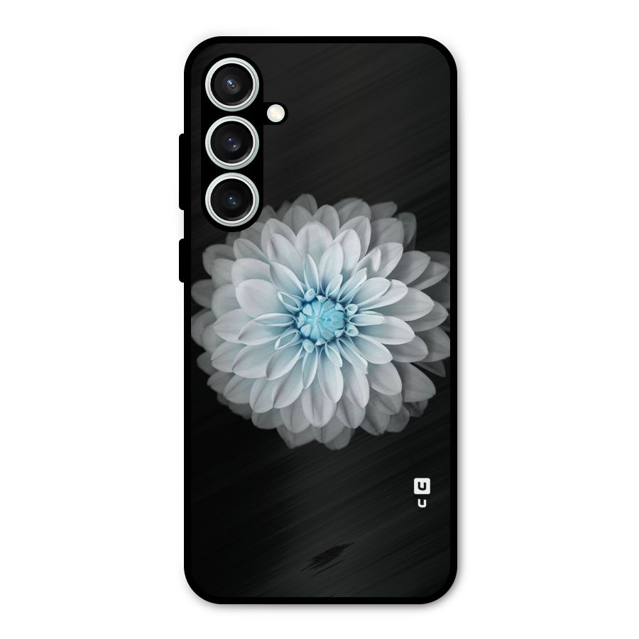 White Bloom Metal Back Case for Galaxy S23 FE
