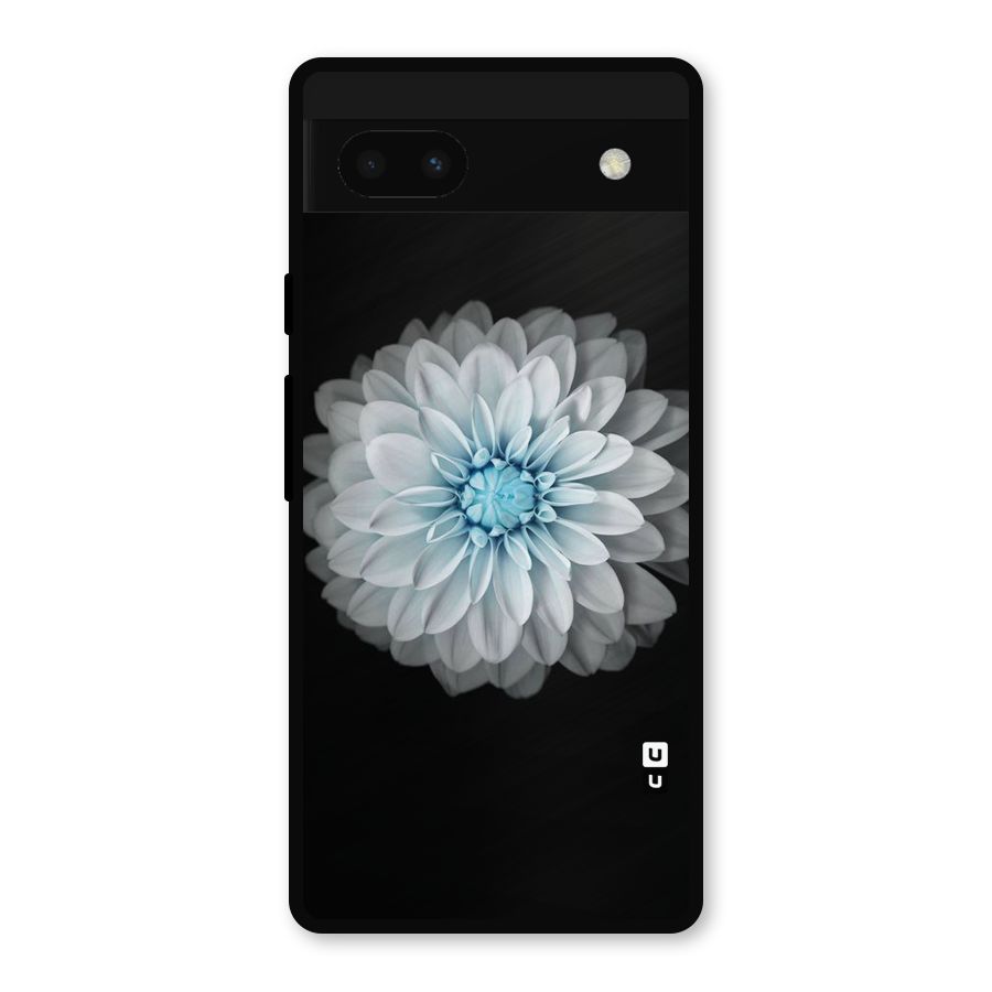 White Bloom Metal Back Case for Google Pixel 6a
