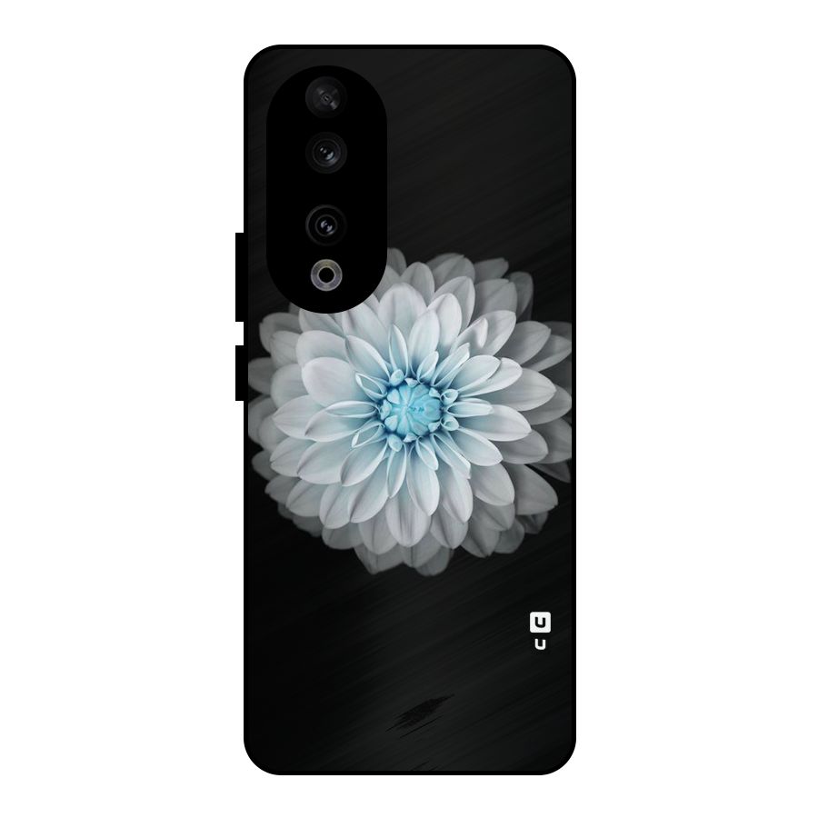 White Bloom Metal Back Case for Honor 90