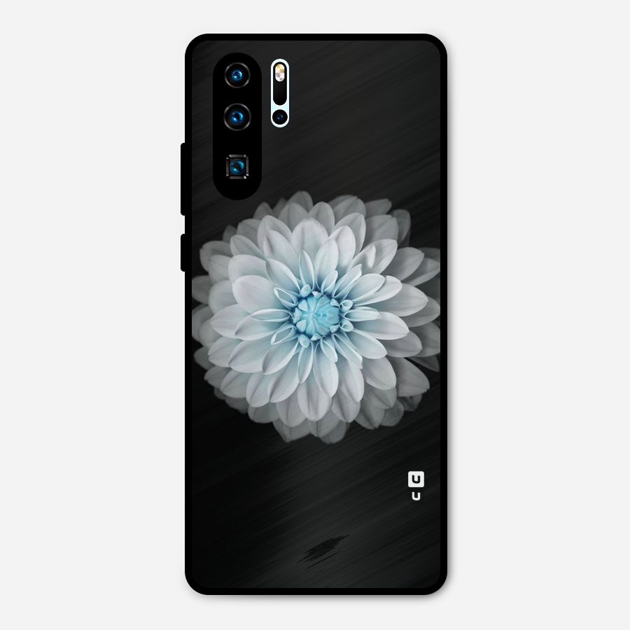 White Bloom Metal Back Case for Huawei P30 Pro
