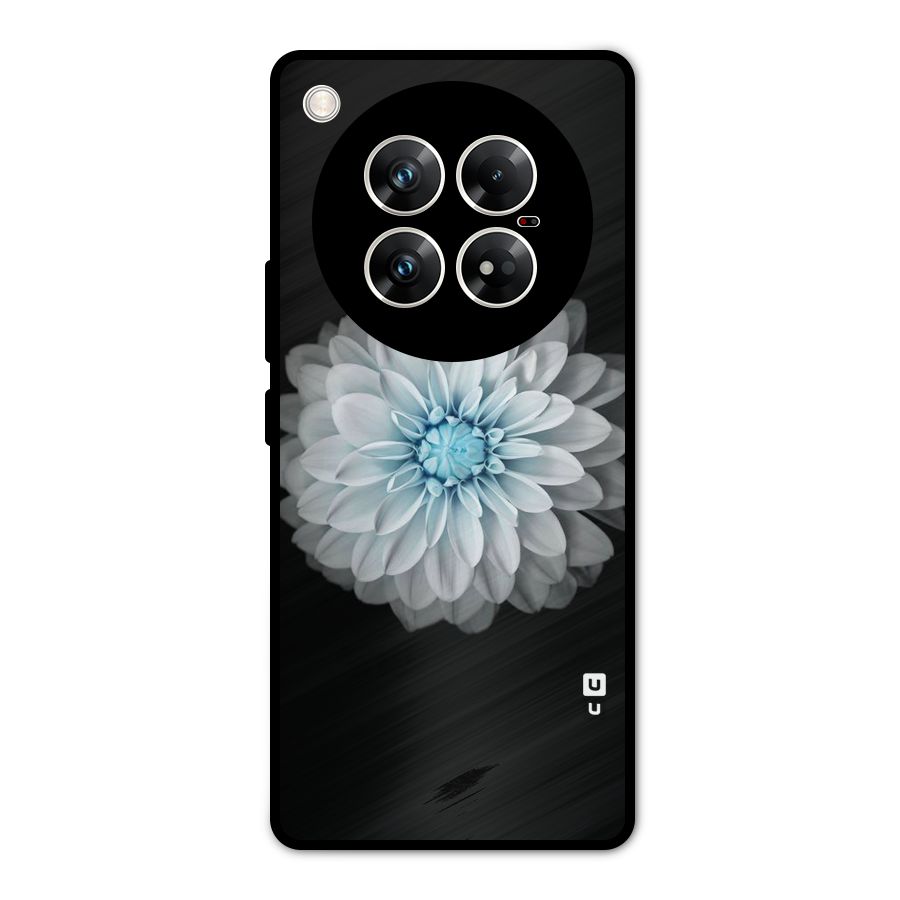 White Bloom Metal Back Case for Infinix Zero 40 5G