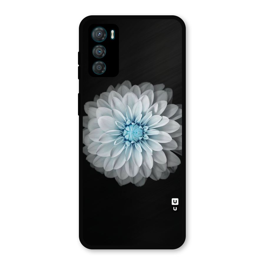 White Bloom Metal Back Case for Moto G42