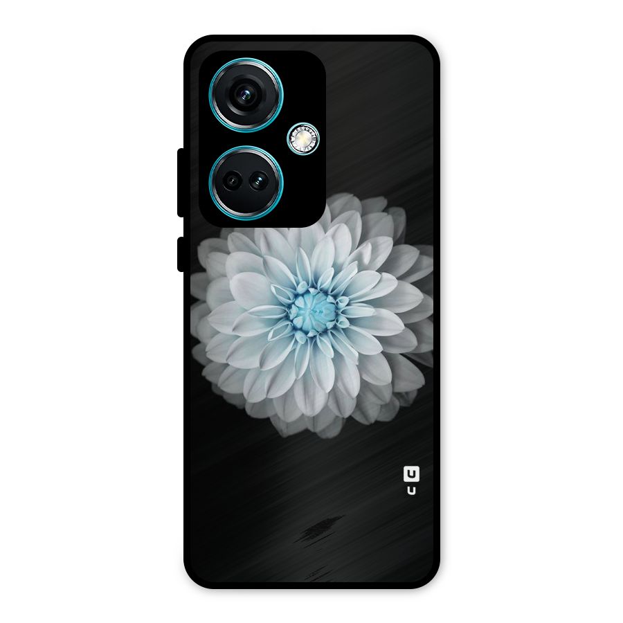 White Bloom Metal Back Case for OnePlus Nord CE 3 5G