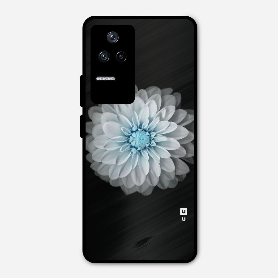 White Bloom Metal Back Case for Poco F4 5G