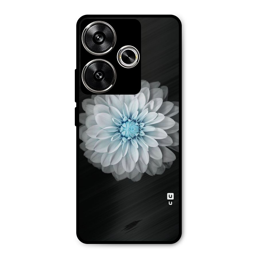 White Bloom Metal Back Case for Poco F6