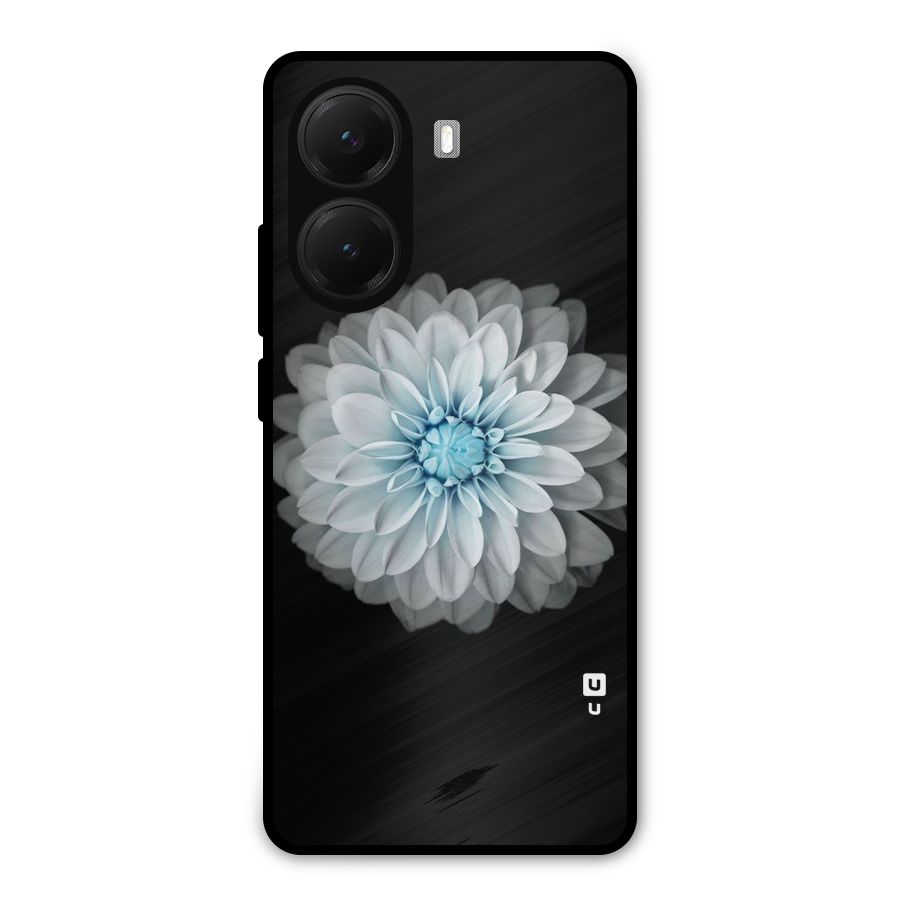 White Bloom Metal Back Case for Poco X7 Pro