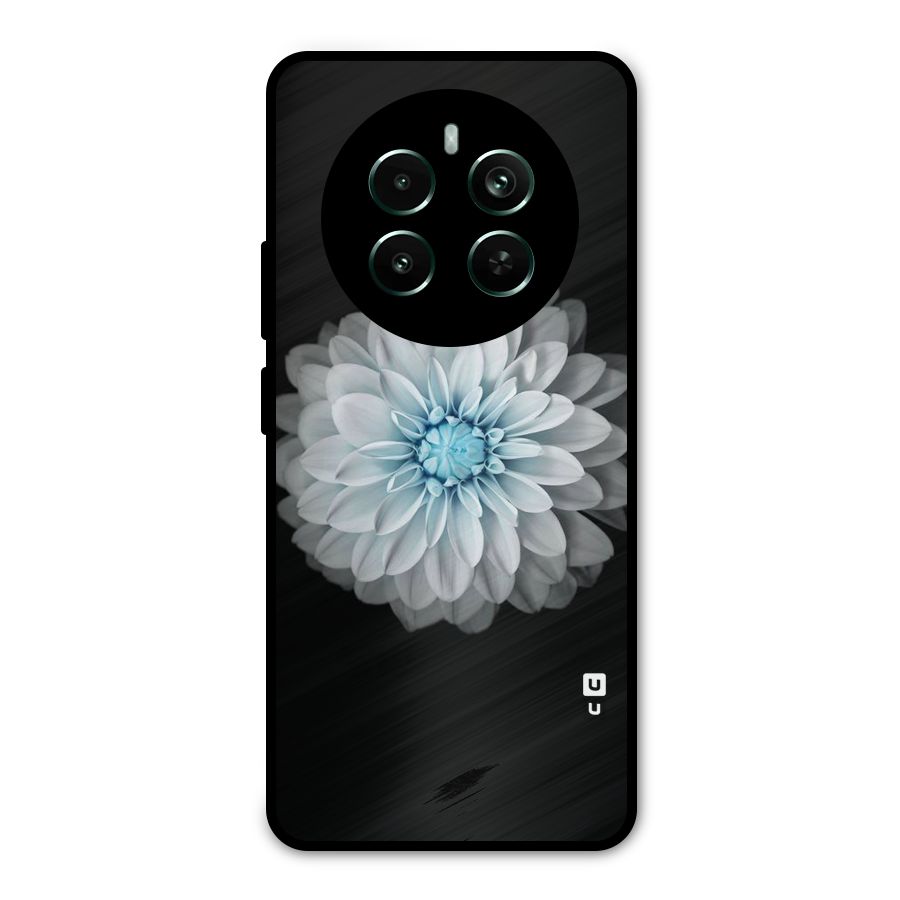 White Bloom Metal Back Case for Realme 12 Pro Plus