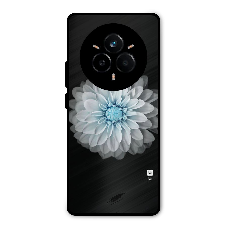 White Bloom Metal Back Case for Realme 14 Pro