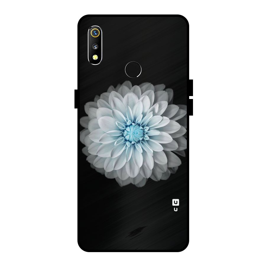 White Bloom Metal Back Case for Realme 3