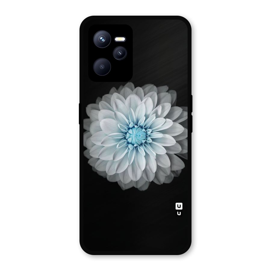 White Bloom Metal Back Case for Realme C35