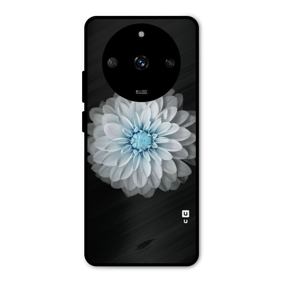 White Bloom Metal Back Case for Realme Narzo 60 5G
