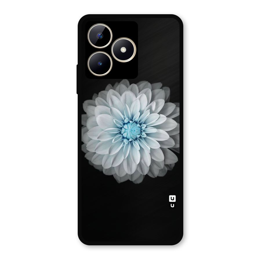 White Bloom Metal Back Case for Realme Narzo N53