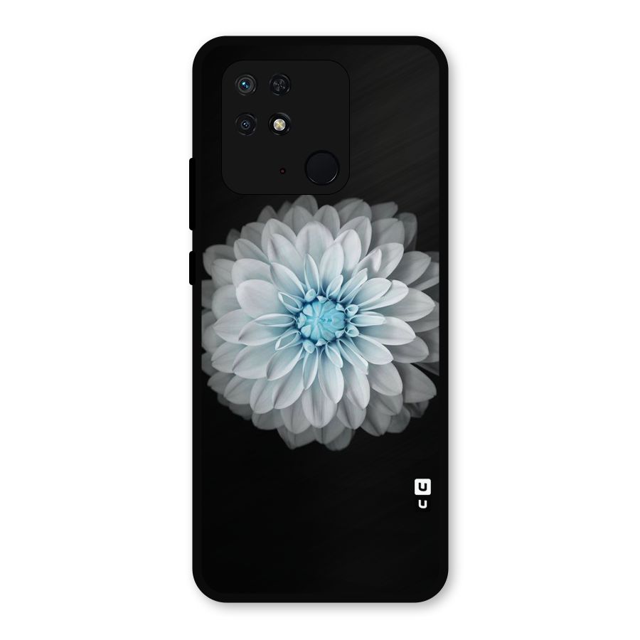 White Bloom Metal Back Case for Redmi 10