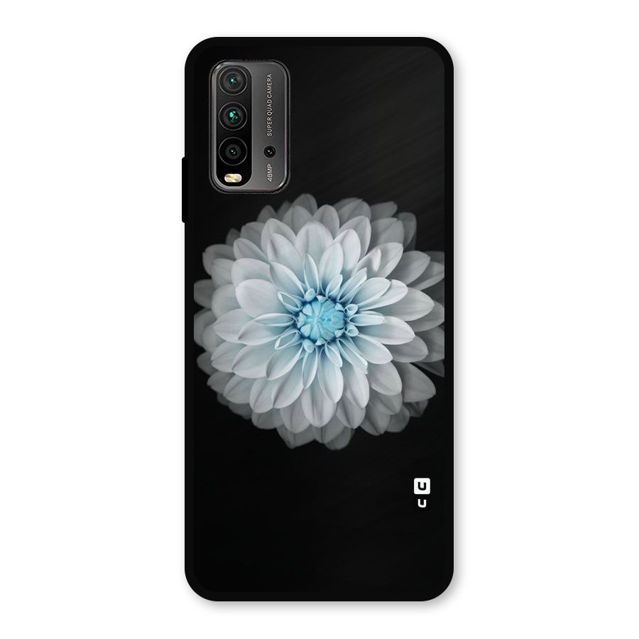 White Bloom Metal Back Case for Redmi 9 Power