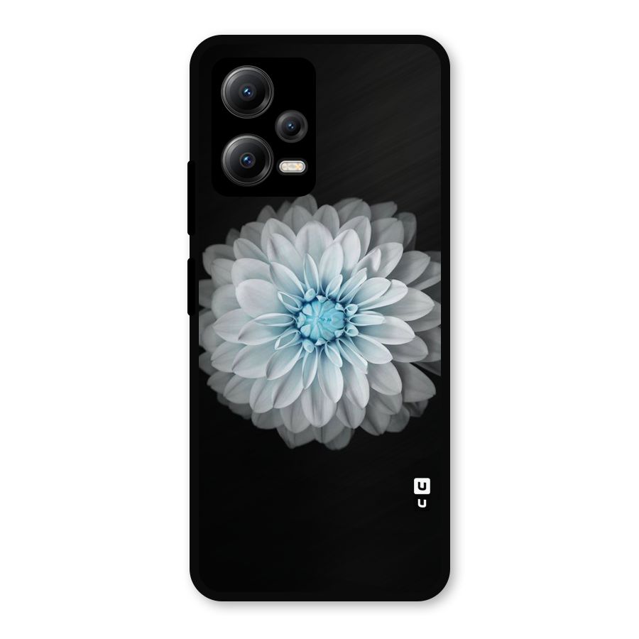 White Bloom Metal Back Case for Redmi Note 12 5G