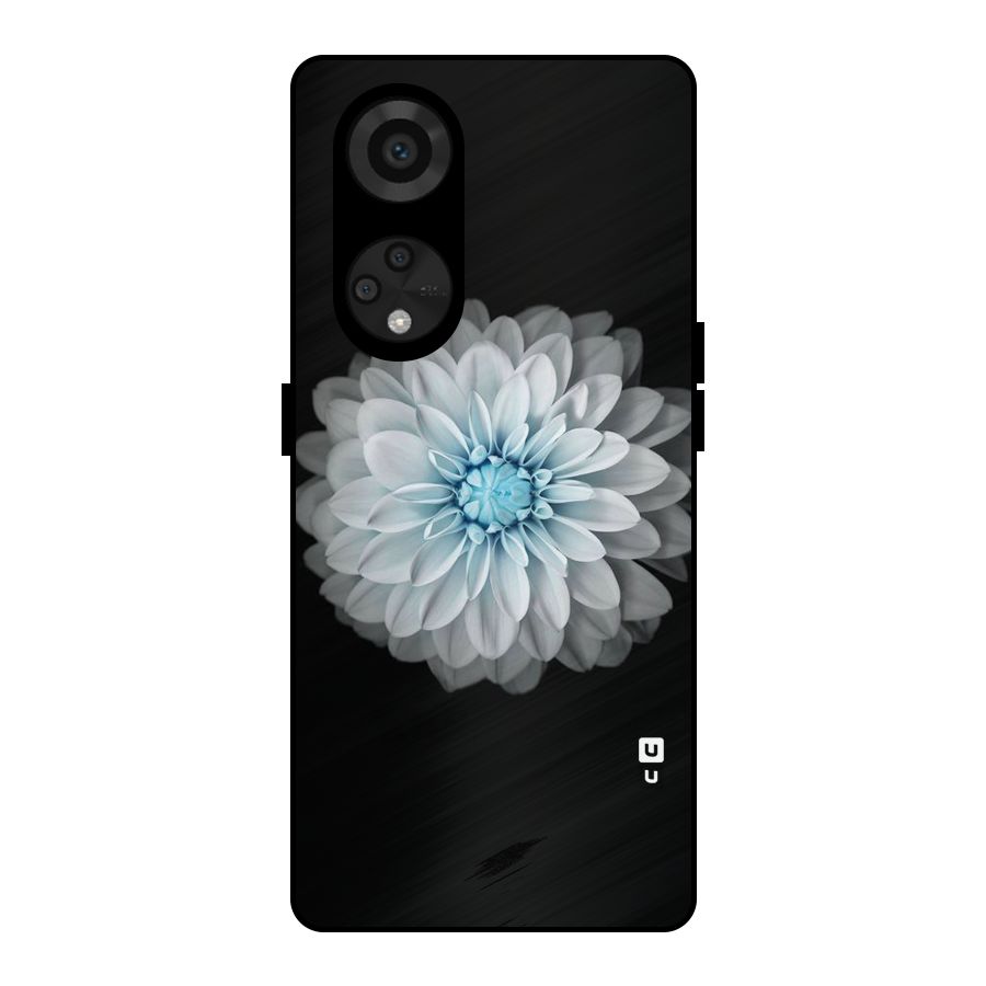 White Bloom Metal Back Case for Reno8 T 5G