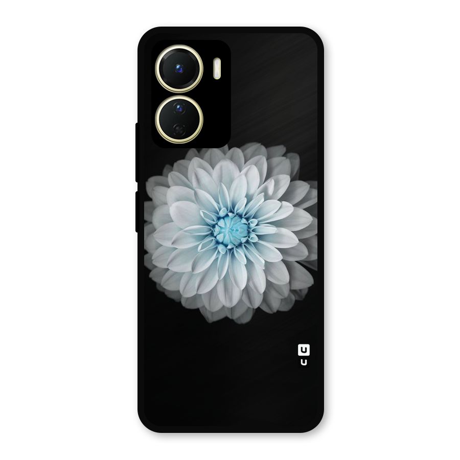 White Bloom Metal Back Case for Vivo T2x