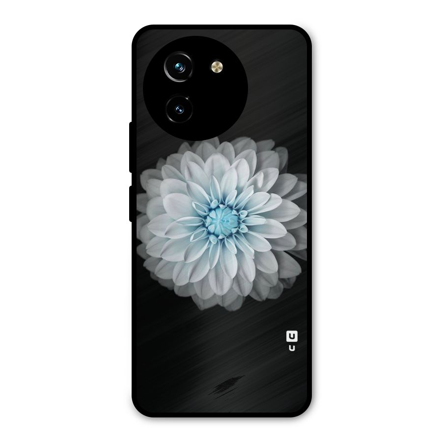 White Bloom Metal Back Case for Vivo T3x