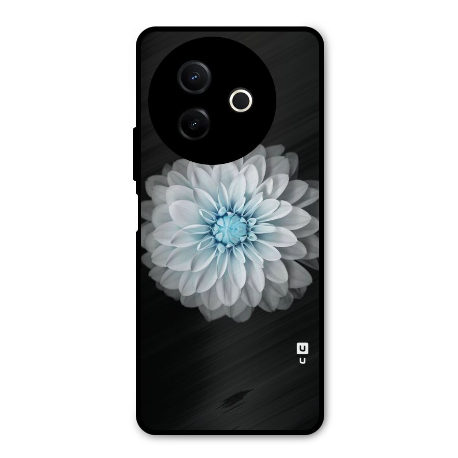 White Bloom Metal Back Case for Vivo Y39
