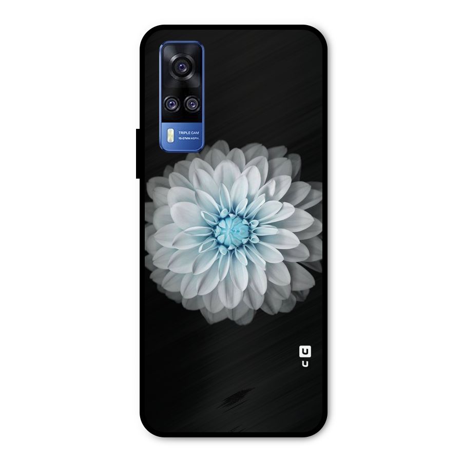 White Bloom Metal Back Case for Vivo Y51A