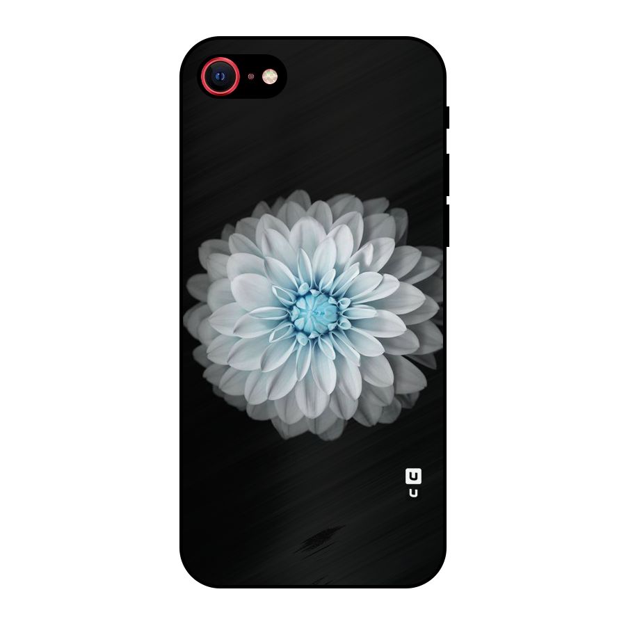White Bloom Metal Back Case for iPhone 7