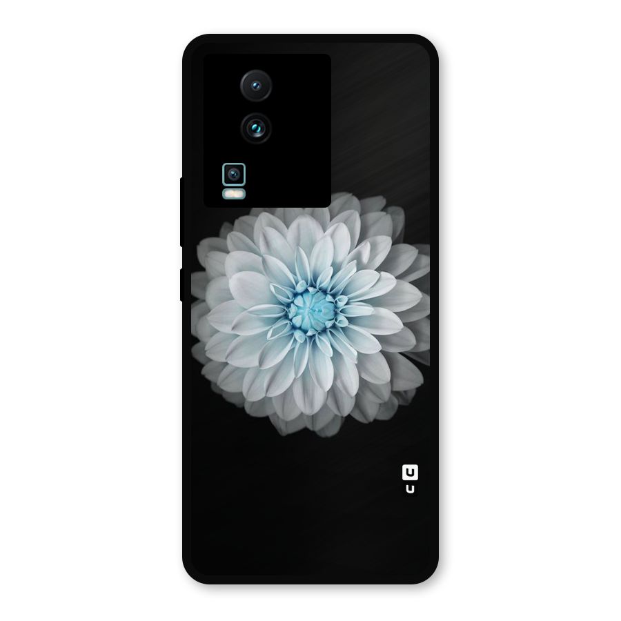 White Bloom Metal Back Case for iQOO Neo 7