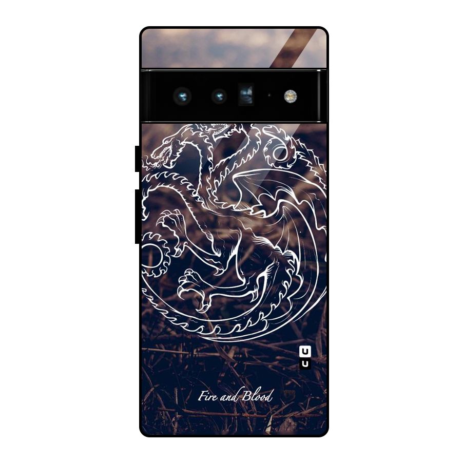 White Circle Glass Back Case for Google Pixel 6 Pro