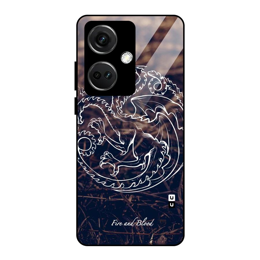 White Circle Glass Back Case for OnePlus Nord CE 3 5G