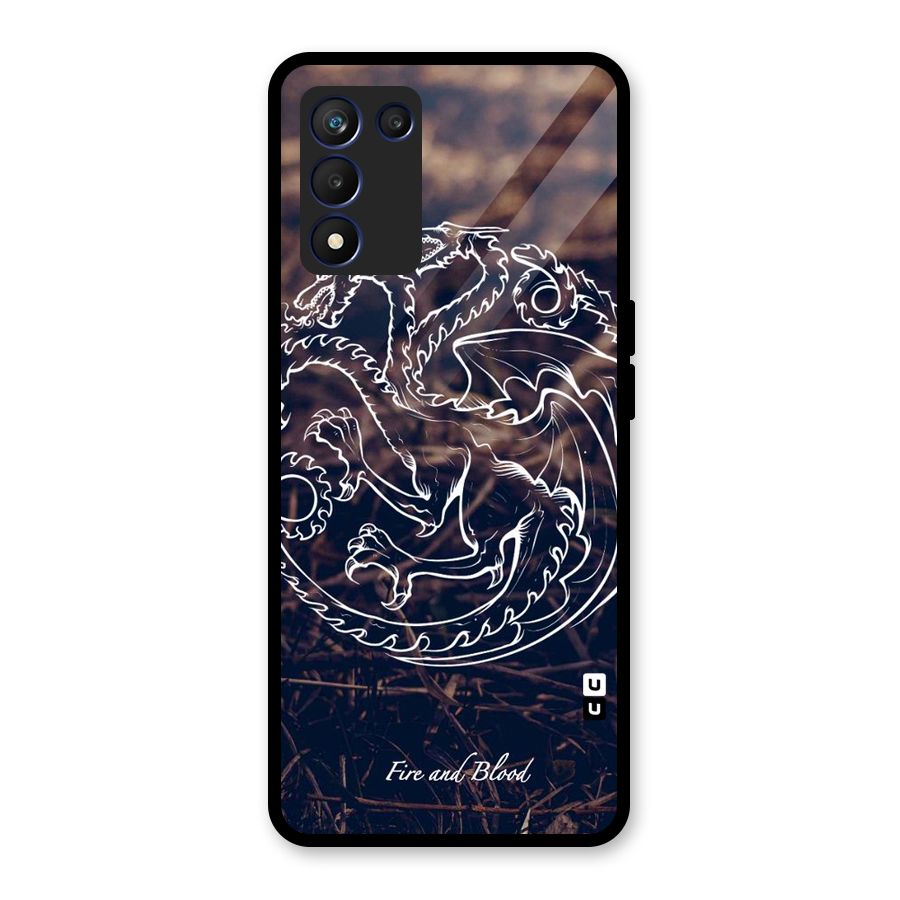 White Circle Glass Back Case for Realme 9 5G Speed
