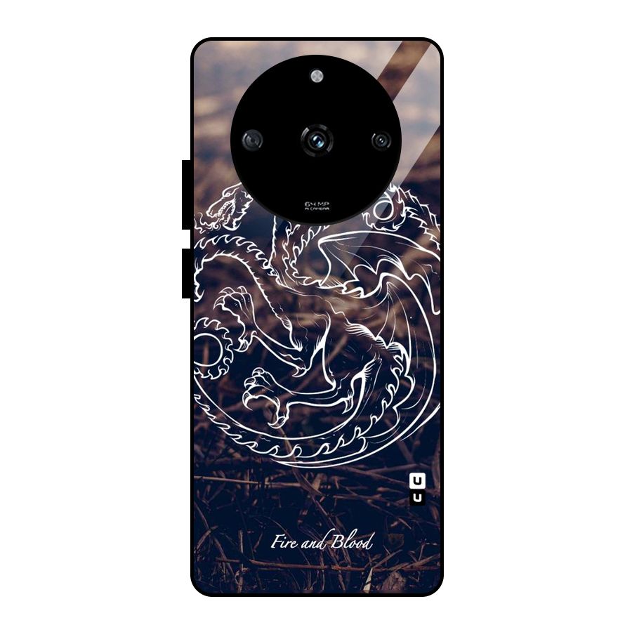 White Circle Glass Back Case for Realme Narzo 60 5G