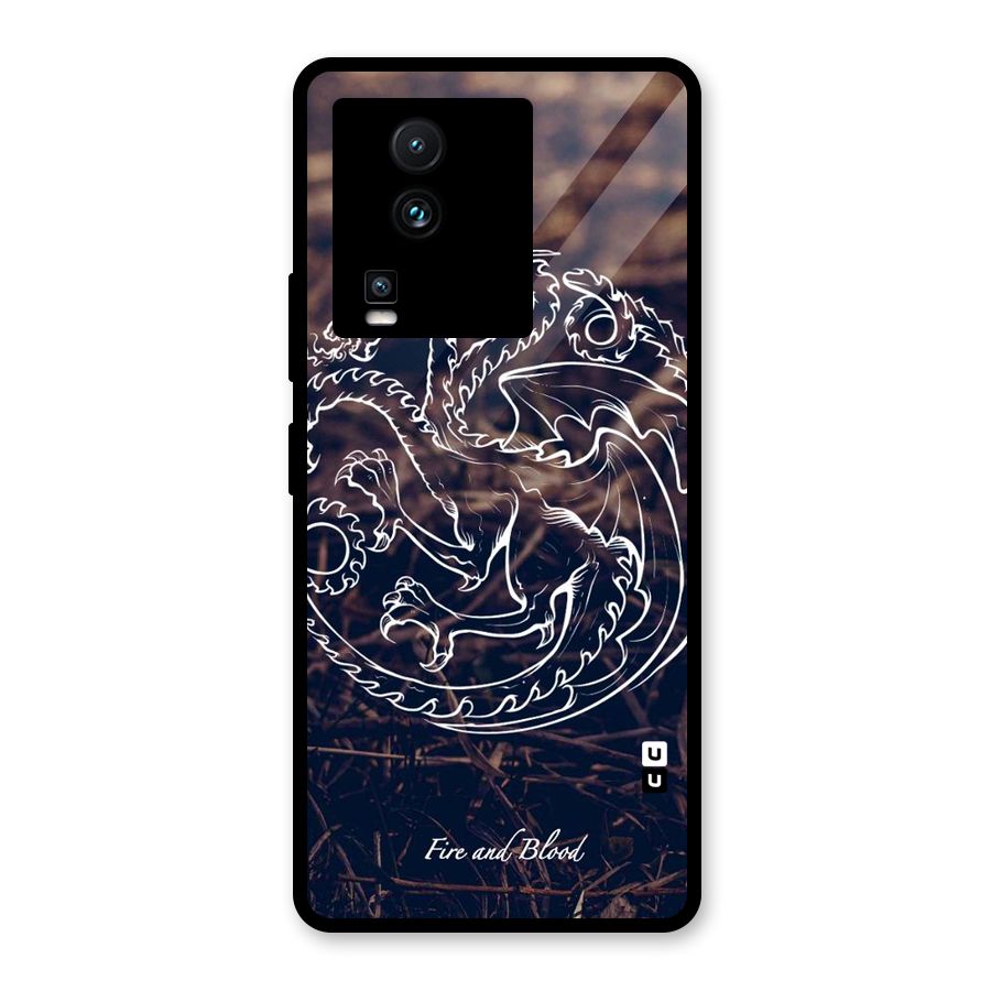 White Circle Glass Back Case for Vivo iQOO Neo 7 Pro