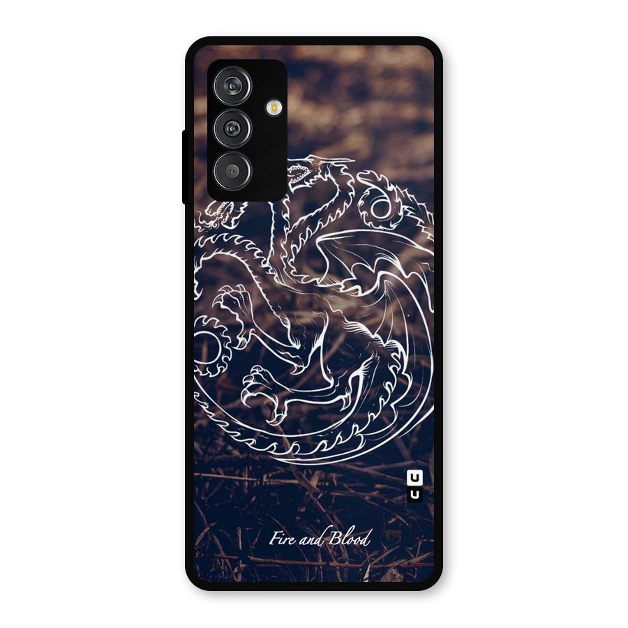 White Circle Metal Back Case for Galaxy F13