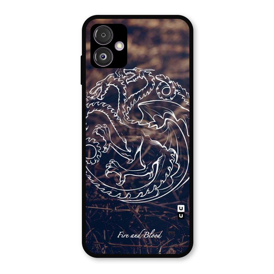 White Circle Metal Back Case for Galaxy F14