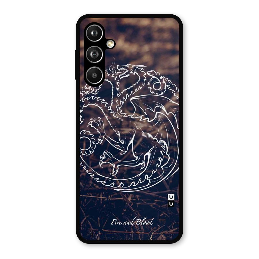 White Circle Metal Back Case for Galaxy F54