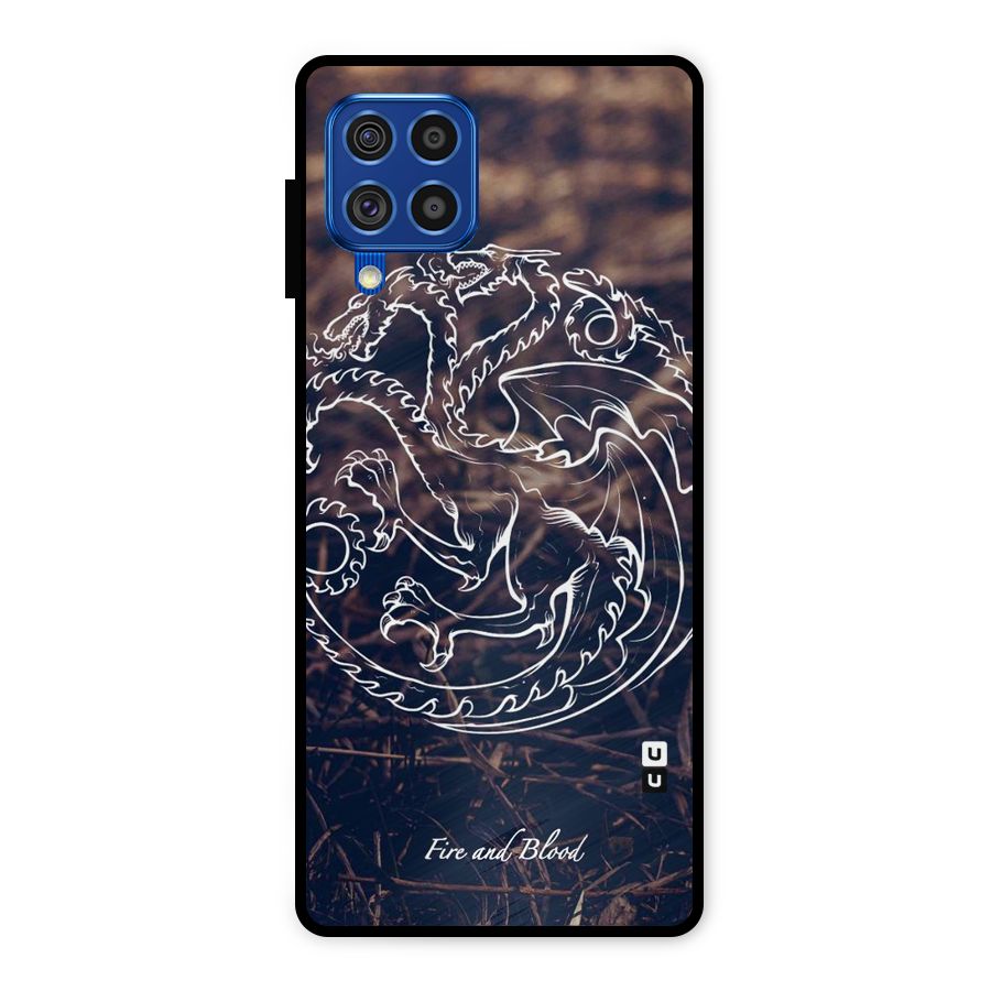 White Circle Metal Back Case for Galaxy F62