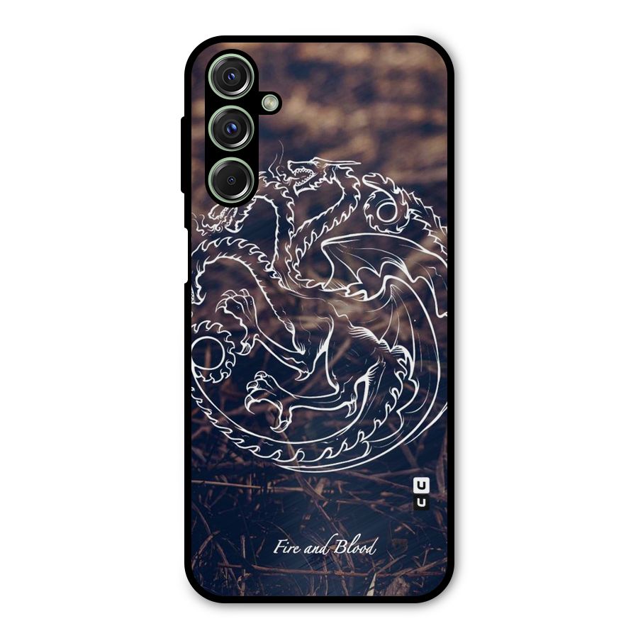 White Circle Metal Back Case for Galaxy M34