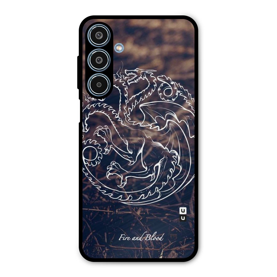 White Circle Metal Back Case for Galaxy M35
