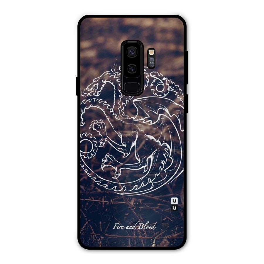 White Circle Metal Back Case for Galaxy S9 Plus