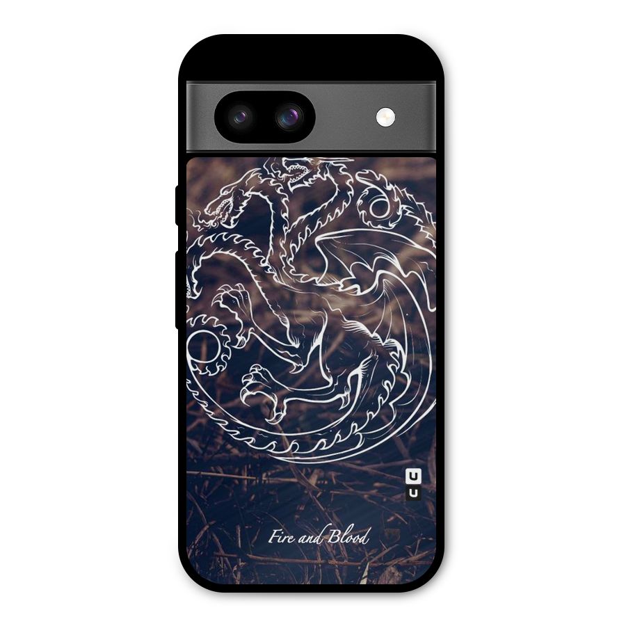 White Circle Metal Back Case for Google Pixel 8a