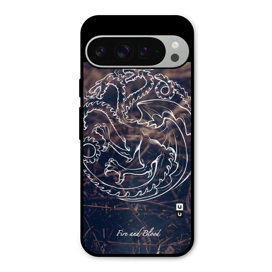 White Circle Metal Back Case for Google Pixel 9 Pro XL