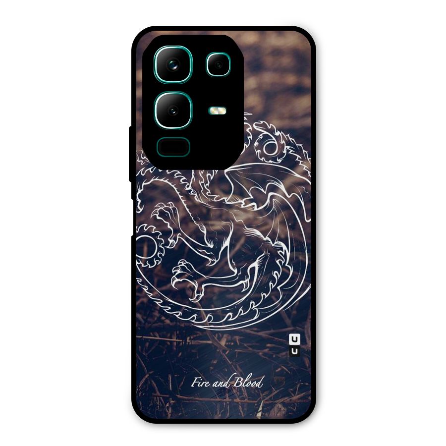 White Circle Metal Back Case for Infinix Note 50x